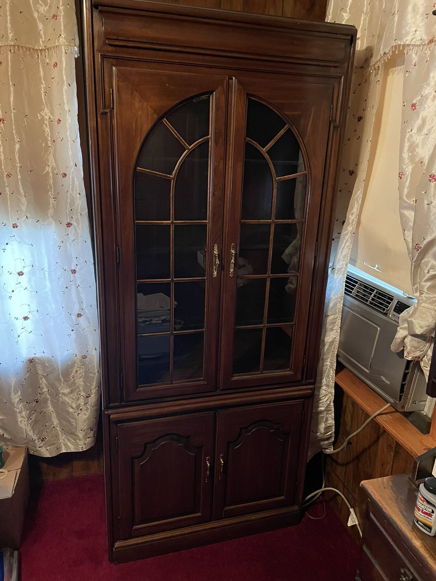 1980s Solid Wood Cabinet
