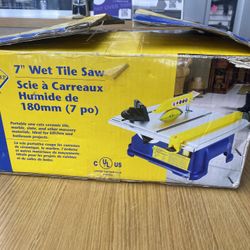 QEP 60087 Wet Diamond Tile Saw 7" Two Blades