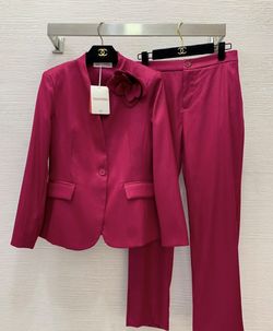 pink pant suit