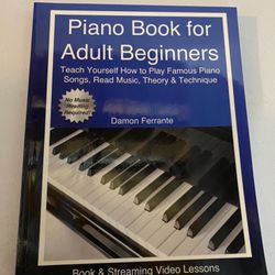 Piano Book For Adult Beginners. 