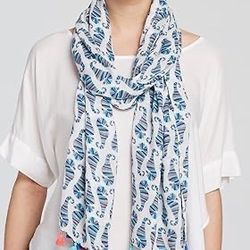Kate Spade New York Seahorse Scarf Dive Right in Scarves Multi Color