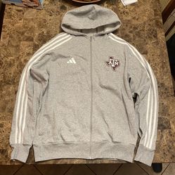 Adidas A&M Aggies Full Zip Sweater Men’s M HZ1127-205