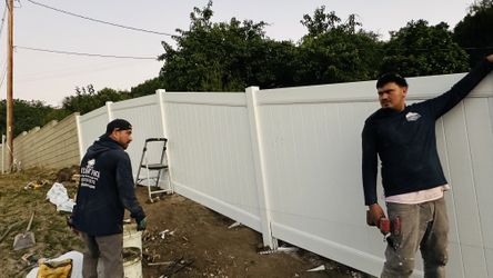 Vinyl fence