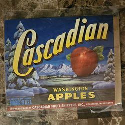Original Apple Crate Label 