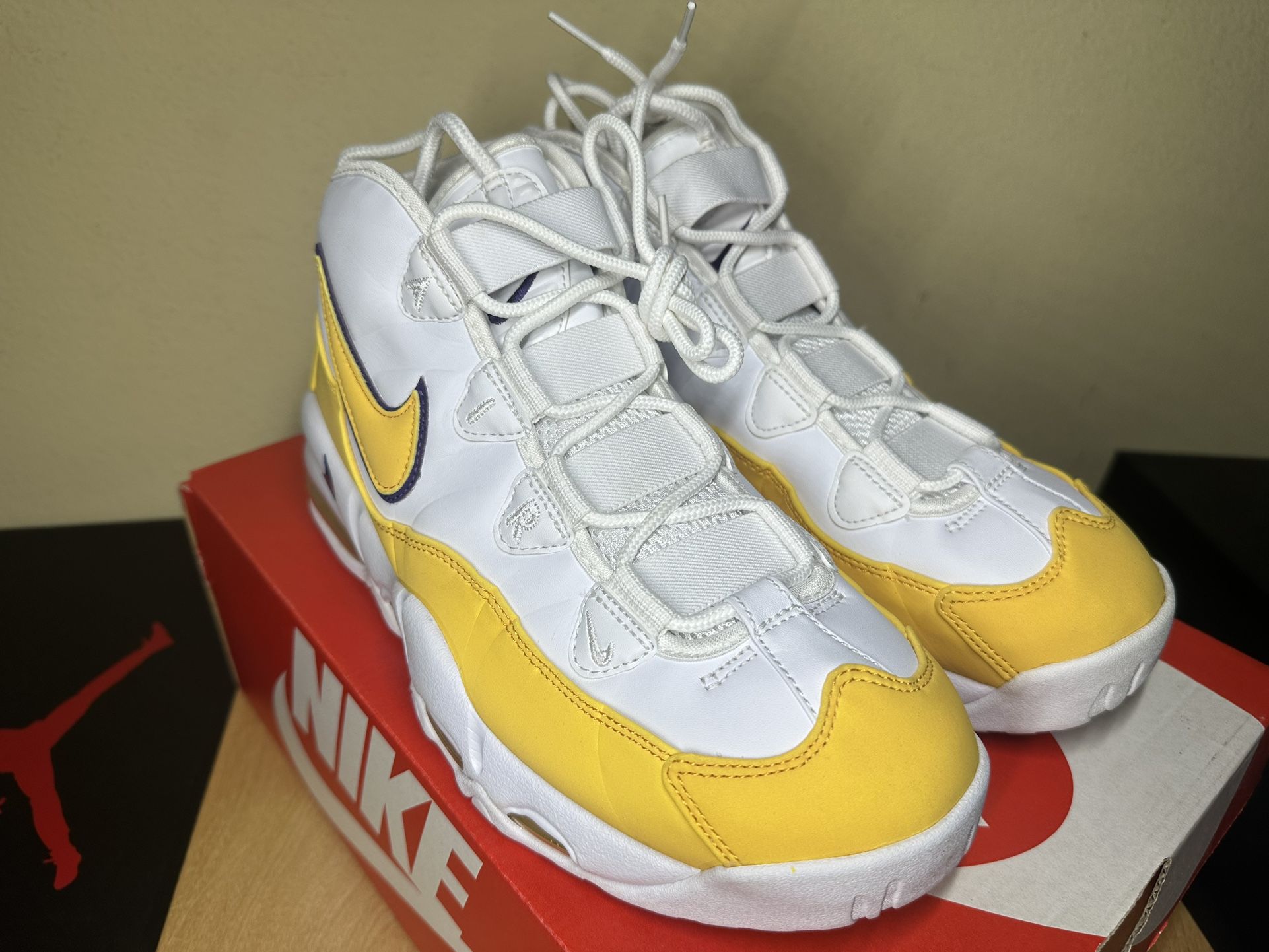 DS Nike Air Max Uptempo '95 Lakers colorway Men's size