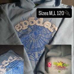 Light Blue Spider Hoodie 