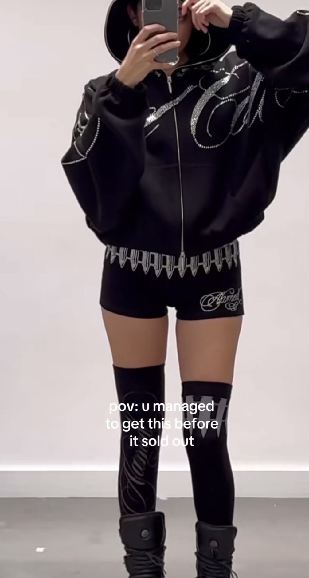 NAMED COLLECTIVE ENEMY RHINESTONE HOTPANT SHORTS