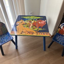 FREE Lion King Kids Table