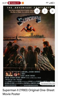 Original 1980 Superman Movie poster
