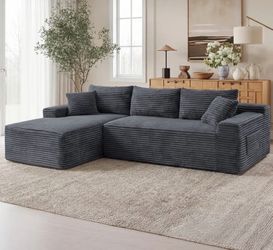 Brand New 94.5" Cloud Modular Sectional Sofa Couch with L-Shape Chaise