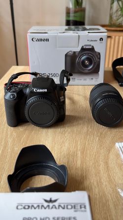 Canon EOS 250D DSLR Camera with 18-55mm Lens + Accessories
