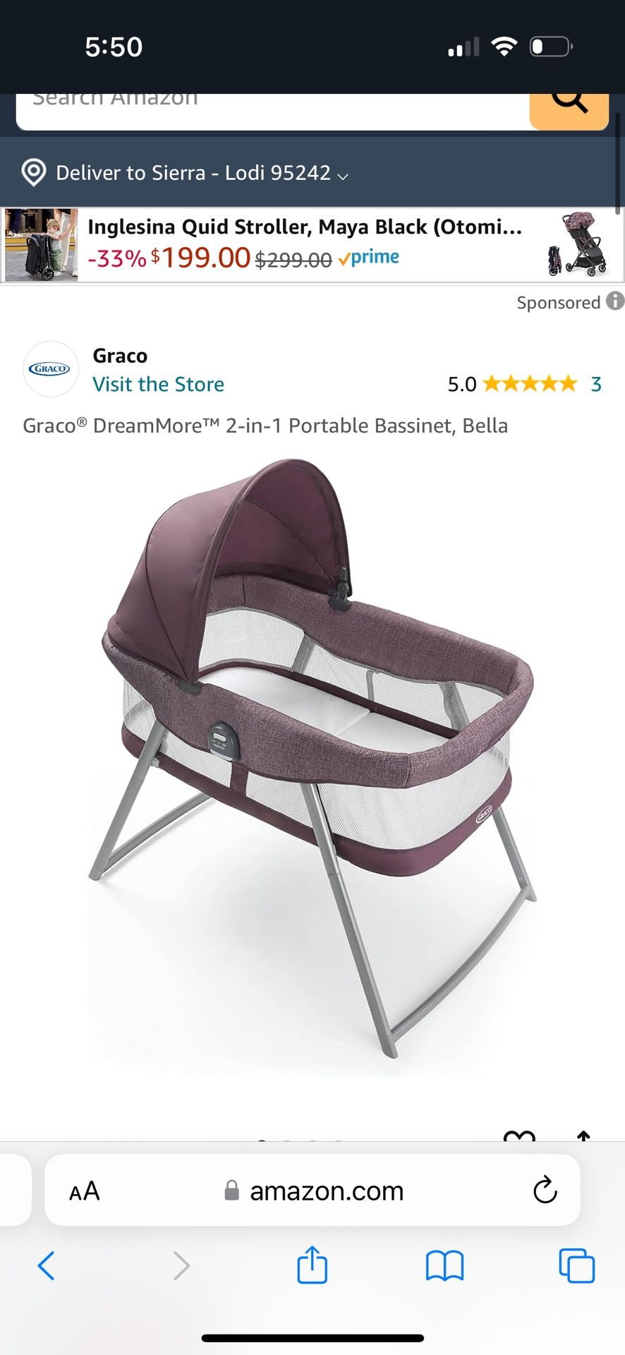 Graco bassinet