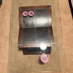 Custom Made Leather Table 