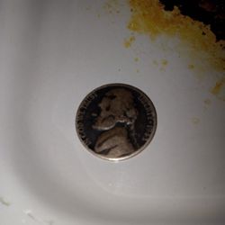 Silver Wartime Nickel (S) Thomas Jefferson 