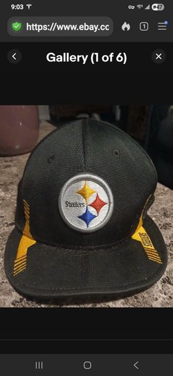 2021 Steelers Home Sideline 7 1/4 Fitted Hat