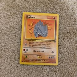 Rhyhorn Pokémon Trading Card