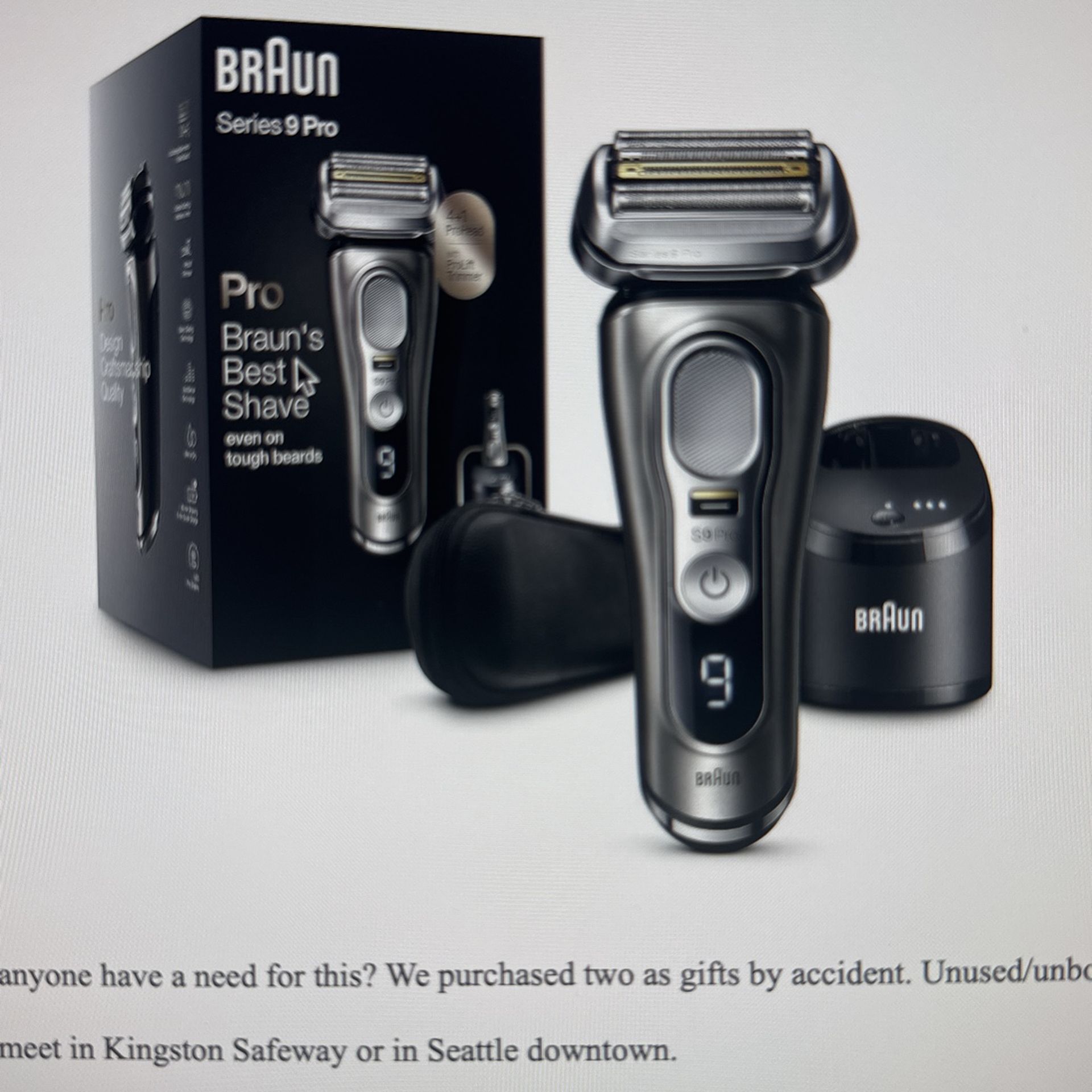 Braun Electric Razor for Men, Series 9 Pro 9465cc