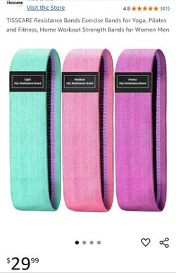 New! Resistance Bands For Yoga Pilates