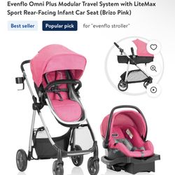 Evenflo Stroller Travel System (Pink)