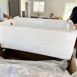 Brand New left-drain Bathtub