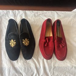  2 Paul  Frederick Suede Dress Loafers Size 11