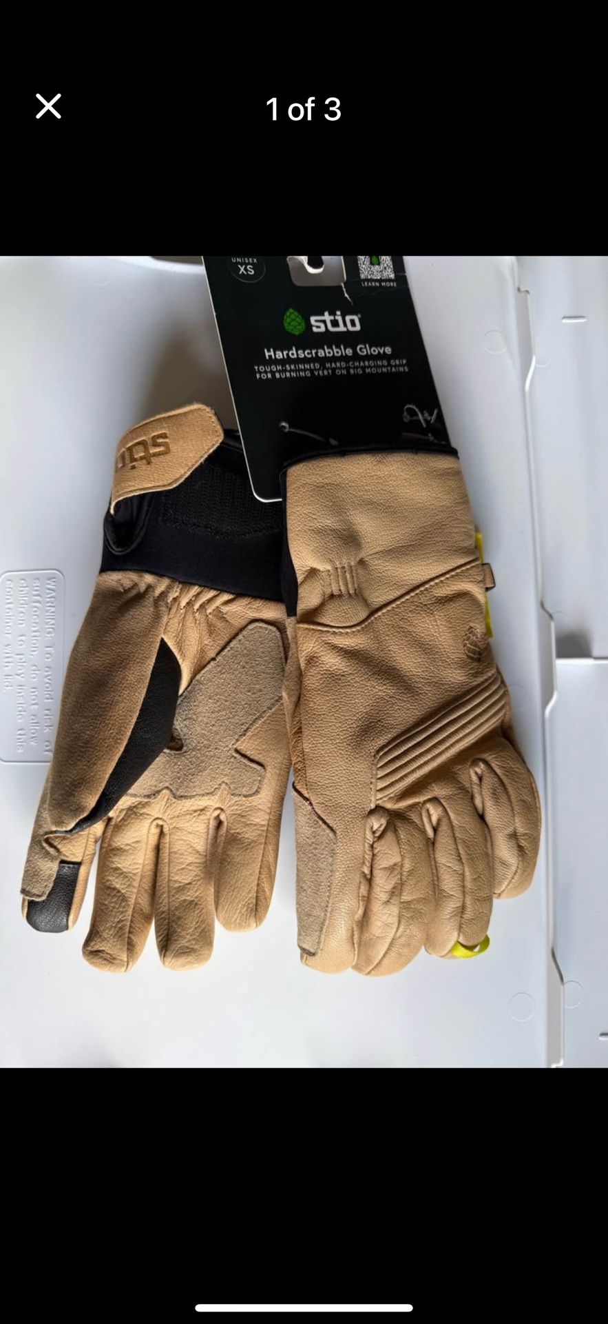 All Mountain ski gloves, Unisex XS