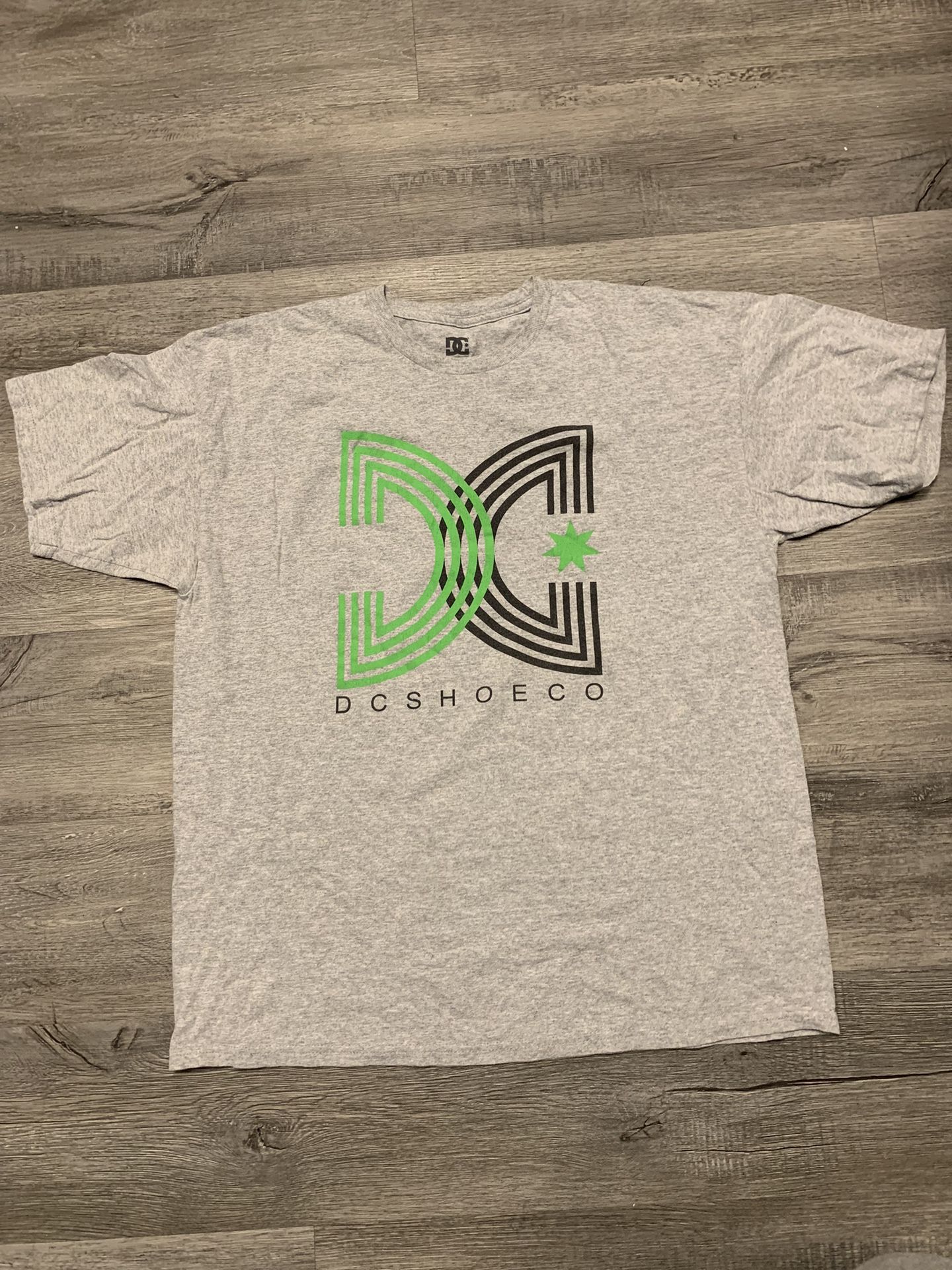 Vintage DC Shoes Shirt Mens XL GRAY Skateboarding Skate Logo Punk Y2K #789