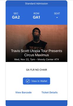 Travis scott Utopia tour ATX Moody Center