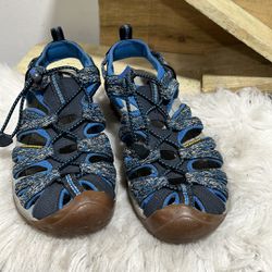 Keen Whisper Sport Sandal 8 US Women blue Multi Strappy Shoes Waterproof