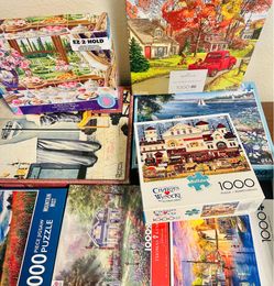 Dozen+ Puzzles- 1000 piece & more