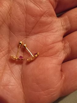 14kt gold baby earrings