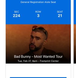 Bad Bunny Tickets 