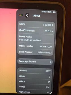 Apple iPad 10th Generation (Wi-Fi + Cellular)