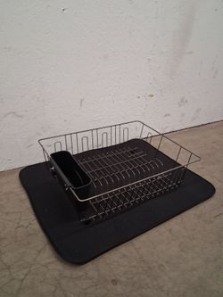Big dish rack with drying pad pickup hours 2-11 Pm buffalo/charleston cash only read description