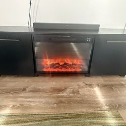 Electric fireplace With Heater