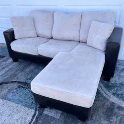Sectional Free Delivery Sofa Reversible Chaise Couch 