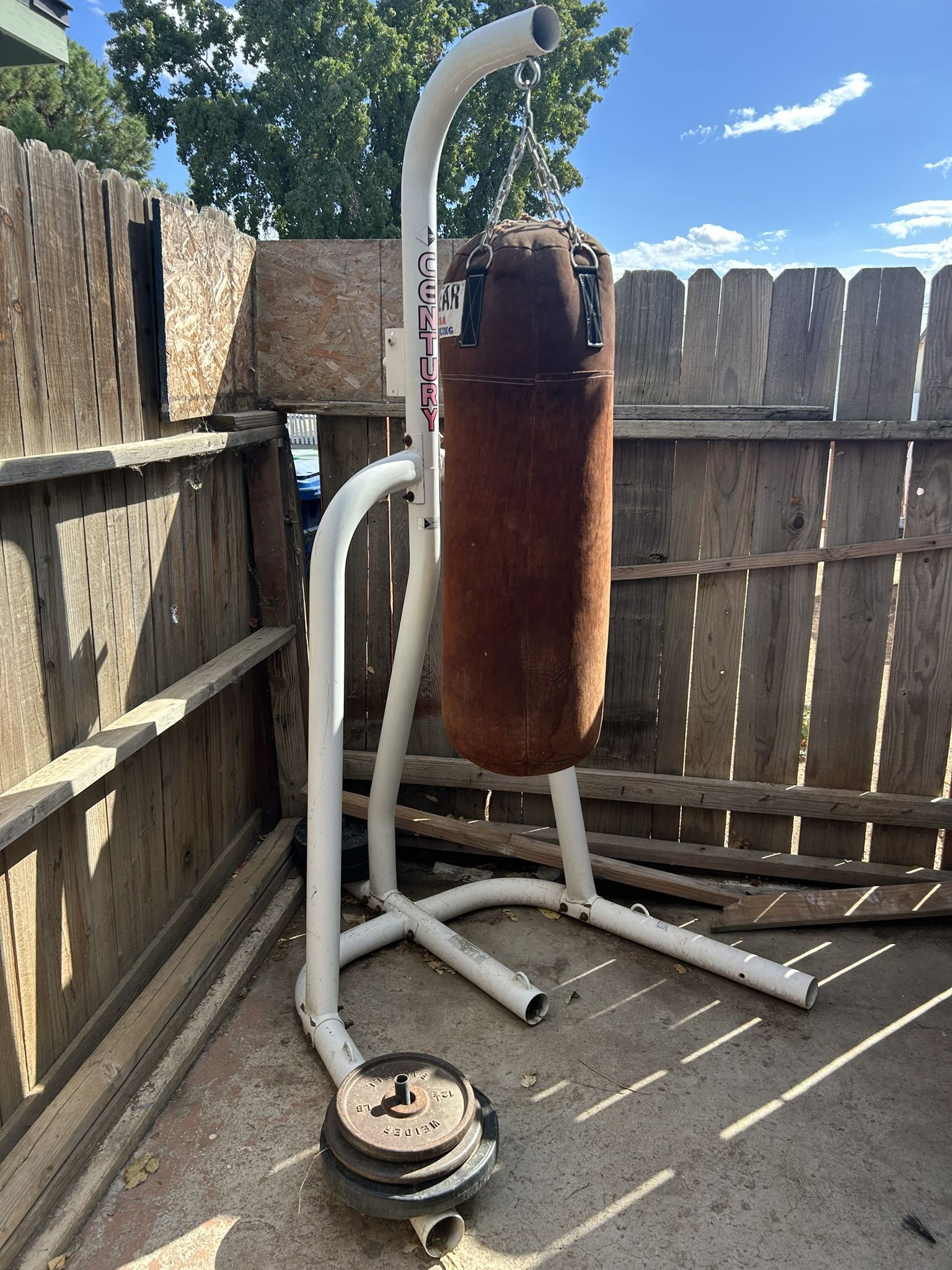 punching bag and stand