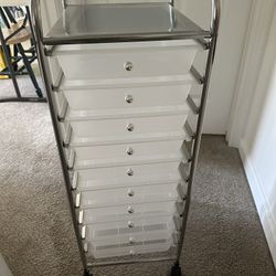 10 Drawer Rolling Storage Cart