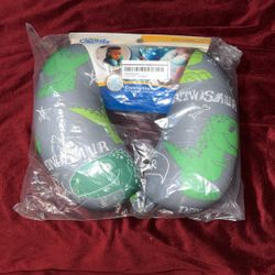 Kids Microbead Travel Neck Pillow Dinosaur 