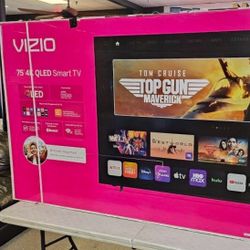 75 Tv $55 Down On Finacing Free Delivery 6 Month warranty.  75 Vizio Quantum Pro  Smart 4k Hdtv 