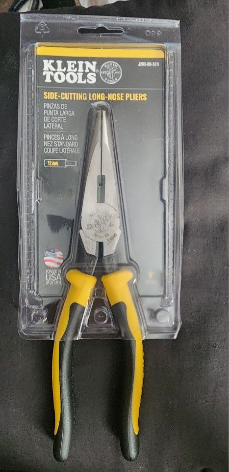 Klein Tools J203-8 8-Inch Side Cutting Nose Pliers