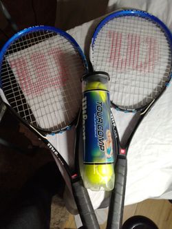 Barely Used Wilson Power Bridge Tennis Racquet Set