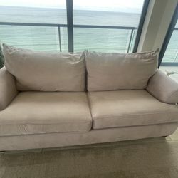 Queen Size Microfiber Sleeper Sofa