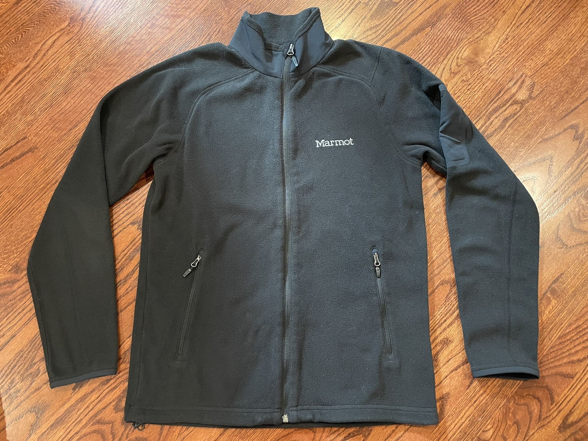 Marmot Polartec Fleece Men’s Size Small Full Zip Jacket - Black