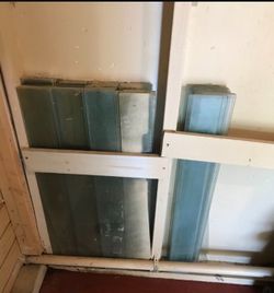 VINTAGE JALOUSIE LOUVER SLATTED PANE (GLASS ONLY)