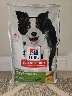Dog Food by Hill's Science Diet Senior 7+ Senior Vitality Chicken & Rice Recipe, 12.5 lbs