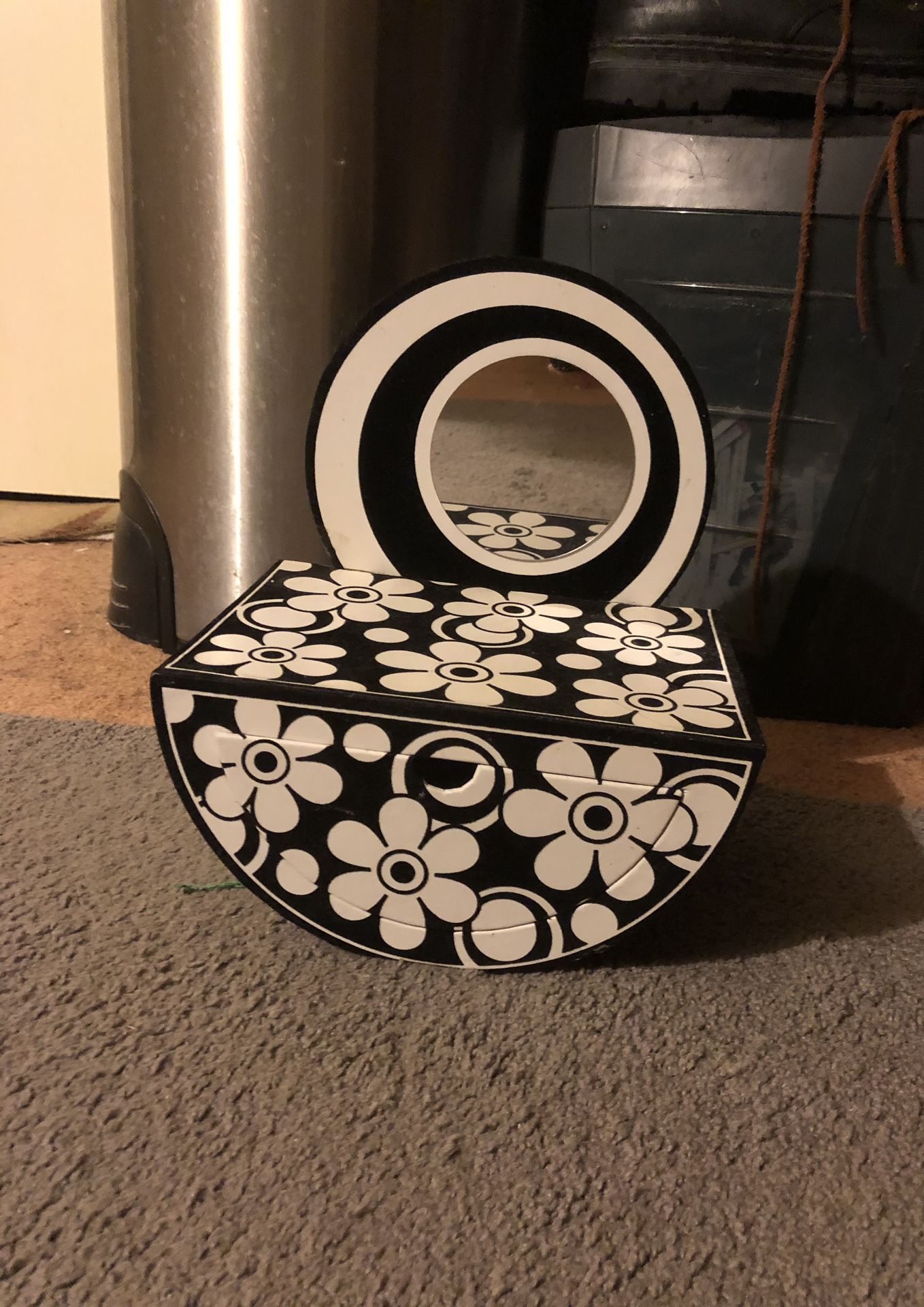 Storage Box And Mirror For Kids