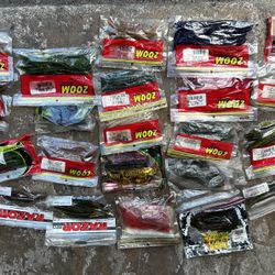 22 Bags l Bait Trick Worm Plastic Soft Bait Fishing Lures! Retail around $7.99 each! About $175 value