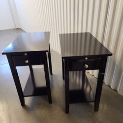 Dark Brown Espresso End Tables