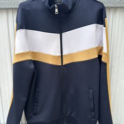 Zara track jacket navy medium 